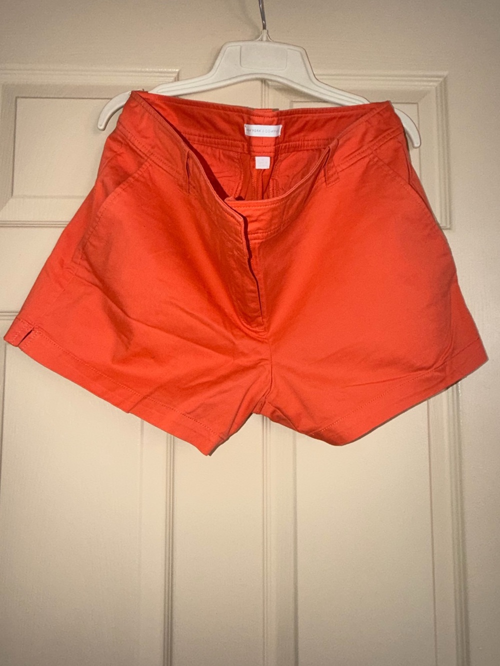 Women's Orange Casual Cotton Shorts - Unbranded